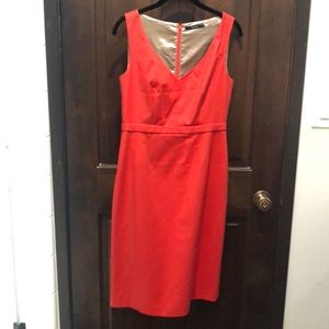 Tahari Dress Red/Orange size 8.
